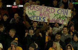 Επικό πανό από τους φίλους της Νιούπορτ Κάουντ για τον μισθό του Ράσφορντ