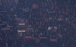 Οι φίλοι του Ολυμπιακού στην κερκίδα στο Άμστερνταμ