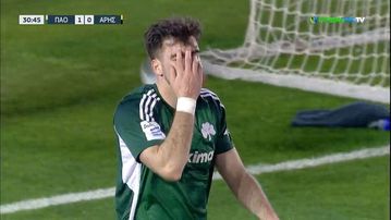 Παναθηναϊκός - Άρης: Τρομερή ενέργεια ο Ιωαννίδης, αλλά αστόχησε από καλή θέση