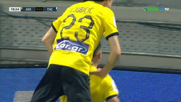 Πόνσε - Μάνταλος συνεργάζονται άψογα ξανά για το 4-2 της ΑΕΚ