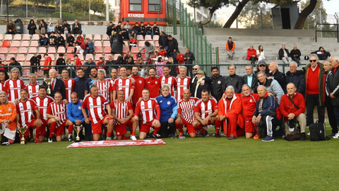 Φιλικό των βετεράνων του Ολυμπιακού με τον ΠΣΑΤ σήμερα (28/03) για φιλανθρωπικό σκοπό