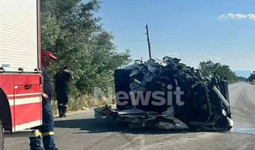 Τραγωδία στη Θεσσαλονίκη: Αυτοκίνητο οικογένειας συγκρούστηκε με φορτηγό – Νεκρός ο πατέρας και ο 13χρονος γιος