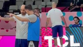 Η ομιλία του Σπανούλη και τα... τετ-α-τετ με τους παίκτες του (vids)