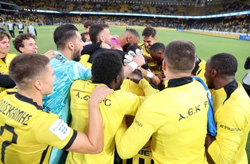 Η αποθέωση των παικτών της ΑΕΚ στον Μάνταλο για τις 400 συμμετοχές (gallery)