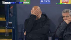 Με κατεβασμένο το κεφάλι ο Γκουαρδιόλα μετά το 0-1 της Λειψίας