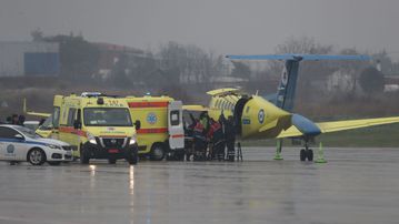 Προσγειώθηκαν στη Θεσσαλονίκη οι δύο τραυματίες του δυστυχήματος στη Ρουμανία