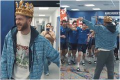 Σαν Βασιλιά υποδέχθηκαν τον Ζιβζιβάτζε στην Καρλσρούη μετά την πρόκριση της Γεωργίας στο Euro (vid)