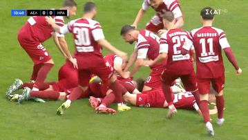 Ο Βαφέας έκανε το 1-0 για την Λάρισα και προκάλεσε πανζουρλισμό στην AEL FC Arena