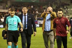 Έντονα παράπονα του Μπέου στο τέλος του αγώνα προς τον Βεργέτη (pics)