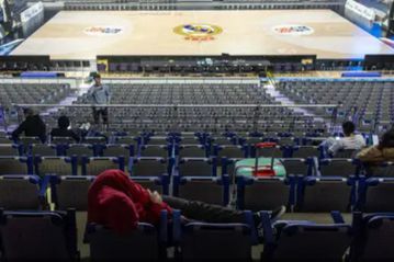 Καταφύγιο η «Movistar Arena» λίγες ώρες πριν από το ματς με τον Ολυμπιακό με τη Ρεάλ