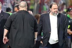 Στην Opap Arena ο Βαγγέλης Μαρινάκης για το Ολυμπιακός - Φιορεντίνα (pics)