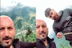 Φίλοι της ΑΕΚ τραγούδησαν με λύρα τον ύμνο της ομάδας στις Ποντιακές Άλπεις (vid)