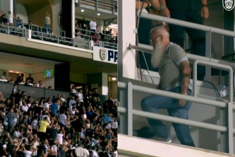 Η αντίδραση του Ιβάν Σαββίδη τη στιγμή που αποθεώθηκε στην Τούμπα μέσα από το PAOK TV (vid)