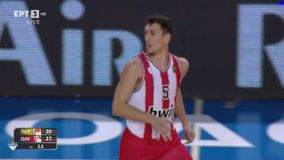 Περιστέρι - Ολυμπιακός: Τέσσερα τρίποντα σε 60 δευτερόλεπτα!