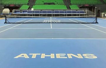 Το T-Center «ντύθηκε» στα χρώματα του ATP 250 της Αθήνας
