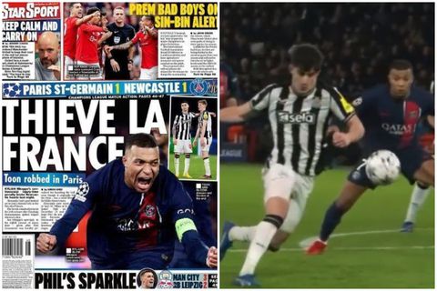 Το επικό πρωτοσέλιδο της «Daily Star» για το πέναλτι στην Παρί: «Τhieve La France»