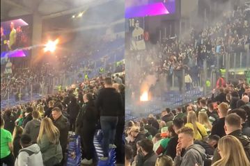 Επεισόδια στις κερκίδες του Olimpico: Οι οπαδοί της Λάτσιο επιτέθηκαν στους φιλάθλους της Σέλτικ