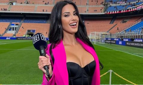 Η σέξι Ιταλίδα δημοσιογράφος που είναι ζευγάρι με τον δέκα χρόνια νεότερο παίκτη της Μίλαν (pics)