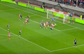 Κοντά στο γκολ ο Ολυμπιακός με σέντρα-σουτ του Βέλντε