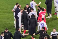 Ένταση με Λόβρεν και παίκτες της Λιόν μετά το ματς με τον ΠΑΟΚ (vid)