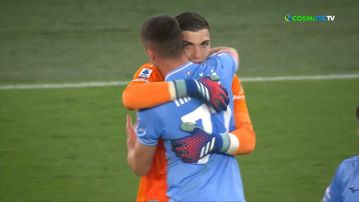 Ο πανηγυρισμός του Μανδά μετά τη νίκη της Λάτσιο επί της Γιουβέντους