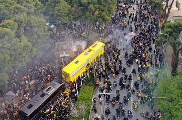 O χαμός στο ξενοδοχείο της ΑΕΚ από ψηλά (pic)