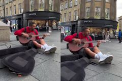 Θρύλος της Νιούκαστλ έπαιζε κιθάρα στους δρόμους της πόλης και δεν τον αναγνώρισε κανείς (vid)