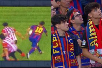 Η οθόνη του Καμπ Νου έδειξε Μέσι και οι οπαδοί της Μπαρτσελόνα προκάλεσαν πανικό (vid)