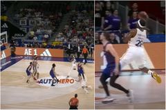 Το... παρανοϊκό buzzer beater του Γιαμπουσελέ στο Game 1 της Ρεάλ με την Μπαρτσελόνα (vid)