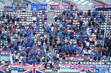 Οι οπαδοί της Ρέιντζερς στο ΟΑΚΑ (pics)