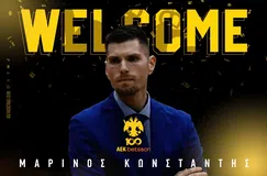 Στο πλευρό του Σάκοτα στην ΑΕΚ Betsson ο Μαρίνος Κωνσταντής