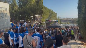 Πλήθος κόσμου έξω από το «Σπ. Κυπριανού» για το Κύπρος - Ελλάδα (vid)