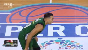 Το πρώτο καλάθι του Σλούκα απέναντι στον Ολυμπιακό