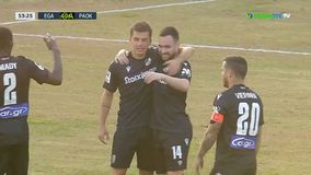 Ο Μουργκ έκανε το 3-0 μετά από λάθος διώξιμο της άμυνας του Αιγάλεω