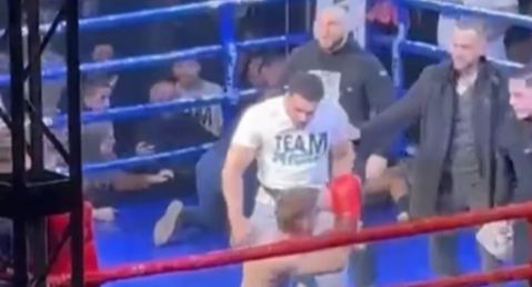 Χάος στη Σερβία: Άγριος ξυλοδαρμός Έλληνα kickboxer στο ρινγκ (vid)