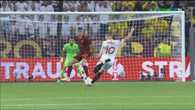 Τρομερό σουτ του Ράκιτιτς στο αριστερό δοκάρι του Ρουί Πατρίτσιο (vid)