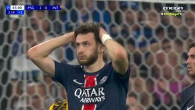 Παρί Σ.Ζ. - Ίντερ: Οι δύο ευκαιρίες του Κβαρατσκέλια στις καθυστερήσεις του πρώτου ημιχρόνου