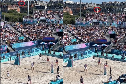 Πού είναι η μπάλα οέο: Το απίθανο σερβίς στο beach volley που ενθουσίασε το κοινό