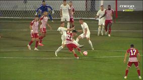 «Άγγιξε» το γκολ ο Ολυμπιακός με τον Έσε, τράνταξε το δοκάρι η μπάλα (vid)