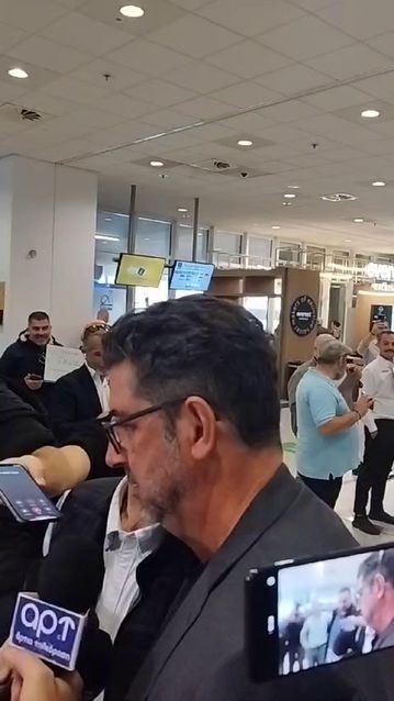 Οι δηλώσεις του Βιτόρια κατά την άφιξη του στο «Ελευθέριος Βενιζέλος»