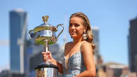 Sofia Kenin's championship photo shoot