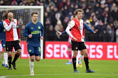 Mats Wieffer kan na Feyenoord-PSV niks anders zeggen dan: 'Dit is gewoon weer kut'