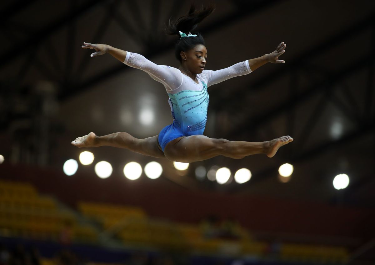 Biles pakt ondanks fouten 4e wereldtitel bij WK turnen in Doha