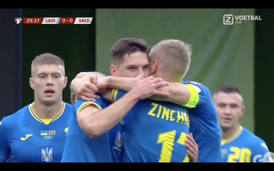 🎥 | Oekraïne maakt nog kans op EK-ticket na 2-0 overwinning op Noord-Macedonië