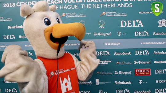 Poll: Is Spike van het EK Beachvolleybal de beste of irritantste toernooimascotte ooit? (video)