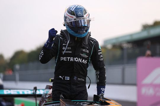 Dit is de startopstelling voor de sprintrace op Monza