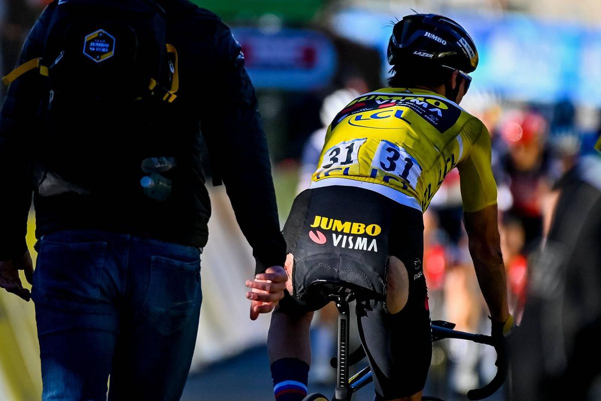 Roglic leek Parijs-Nice te winnen, maar kwam in slotrit 2 keer ten val: 'Alles gegeven'