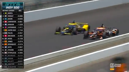 🎥 | Sterke start VeeKay bij Indy500: met overmacht van P3 naar P1