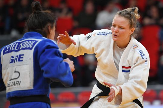 Sanne van Dijke bezorgt Nederland eerste medaille op EK judo