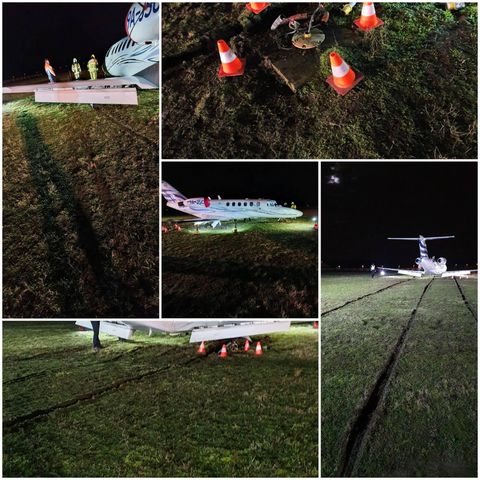 📸 | Dries Mertens met schrik vrij: privéjet maakt bizarre landing in noodweer